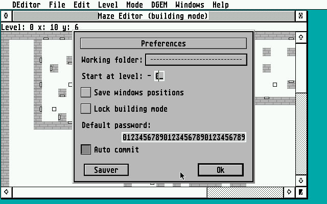 DGEM Editor [Falcon030] [TT030] atari screenshot